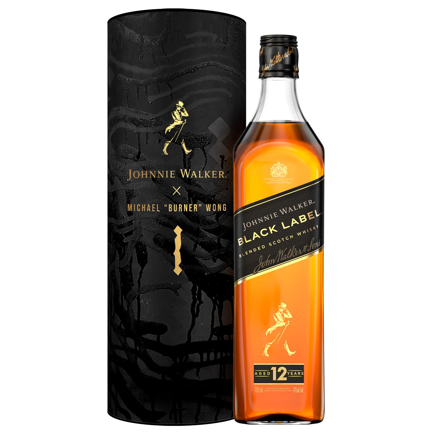 Johnnie Walker Black Label Whisky Collection Valentía 750ml EdiciÓn Limitada The Bar Venezuela